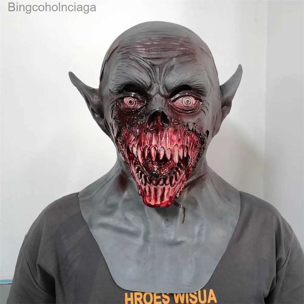 Tema Traje Vampiro Máscara Miedo Drácula Monstruo Máscara de Látex Halloween Venir Fiesta Horror Demonio Zombi Cosplay Accesorios Novedad Venir FiestaL231008