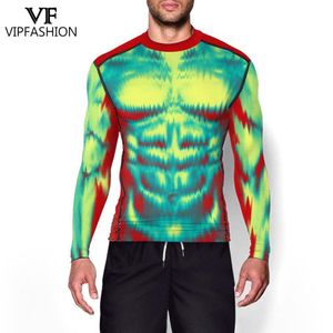 Themakostuum VIP MODE Heren Cosplay T-shirts Gespierd Gedrukt Rash Guard Tops Zomer Buitensportkleding Surfen Lange mouwen Workout Kleding 230919