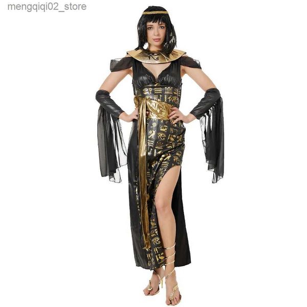 Disfraz temático Mujer Tallas grandes Cleopatra egipcia antigua Come Emperatriz Divina Diosa Reina Vestido Halloween Pascua Purim Disfraz Q231010