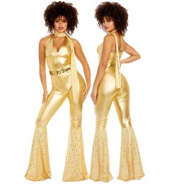 Costume de thème Femmes sexy rock disco cosplay costumes adultes halloween des années 70 des années 80, tenues de danse des années 80, fête de fantaisie 230322