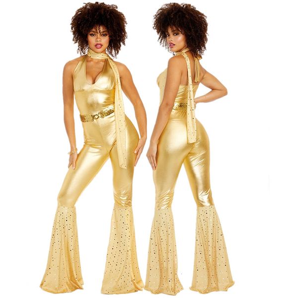 Tema Costume Mujeres Sexy Rock Disco Cosplay Disfraces para adultos Halloween 70's 80's Hippies Dance Outfits Fancy Fancy 230322