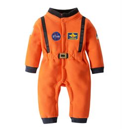 ThemakostuumHalloween Kerst Astronaut Kostuum Ruimtepak Rompertjes voor Baby Jongens Peuter Baby Verjaardagsfeestje Cosplay Kostuums