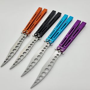 theone basilisk balisong Couteau d'entraînement papillon Un canal 7075 Système de douille Hanldle en aluminium