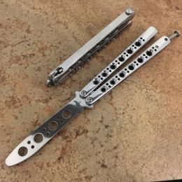 TheOone Butterfly Trainer Knife Mirror pulido 440c Blade BM40 BM42 BM43 BM47 CANAL MANEJE DE ACERO EDC CULTIVOS DE SEGUIR LIBRE