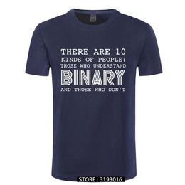 Er zijn 10 soorten mensen degenen die binaire t -shirts mannen begrijpen Grappige programmeurcomputer T -shirt 220521
