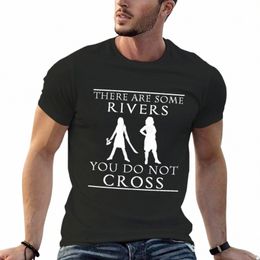 Il y a des rivières que vous ne croisez pas T-Shirt haut d'été vêtements esthétiques vêtements anime hommes t-shirts unis l1E4 #