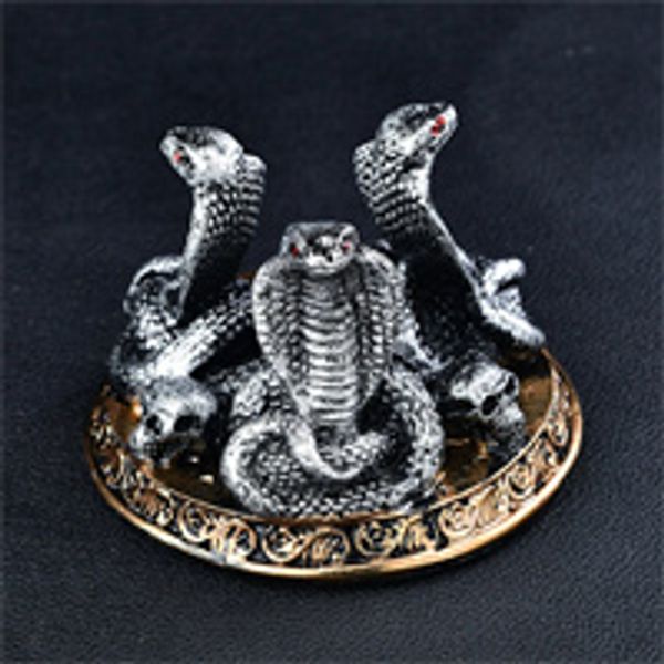 Là Cobras Design Support de boule de cristal fait à la main Support de base Décor de salle Porte-sphère Figurine Bijoux Affiche Cadeau Reiki de vacances