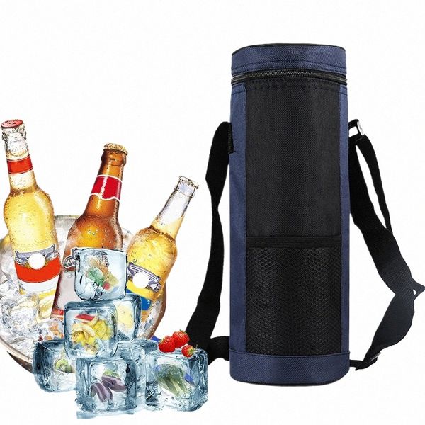 Sac thermique sac isotherme portable 750ml bouteille de vin sac isolé Cam grand pique-nique isolé étanche refroidisseur épaissi Z5ci #