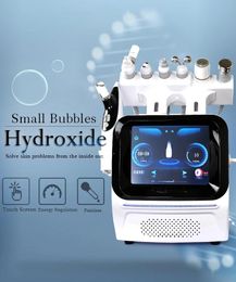 Thermische bubbel 7 in 1 aqua-dermabrasie zuurstofstraal hydra peeling gezichtsschoonheidsmachine