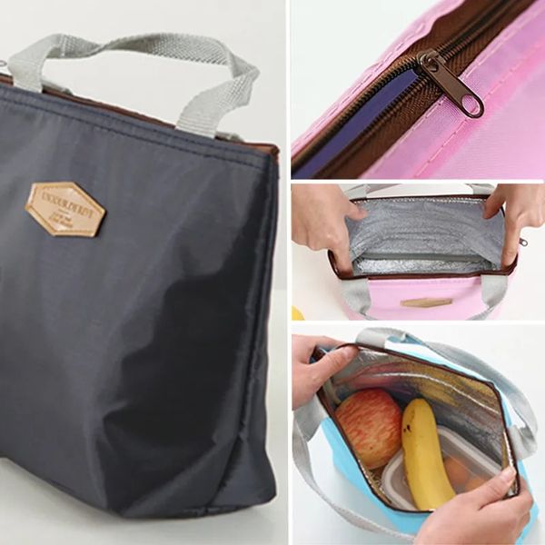 Sac à isolation thermique Boîte à lunch Sacs à lunch pour femmes Sac de réfrigérateur portable TOTE FOCHER MAIN DAGS KAWAII Sac de nourriture pour le travail