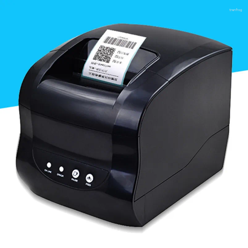 Thermal Label Printer Barcode QR Code Sticker Receipt Bill Print USB Bluetooth Connection 20-80mm Width