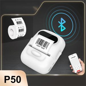 imprimante d'étiquettes thermique p50 mini autocollant imprimante portable sans fil bluetooth étiqueteuse bricolage étiquette adhésive autocollant comme