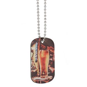 Thermique Transter Sublimation Vierge En Acier Inoxydable Colliers DIY Pendentifs Designer Bijoux De Noël Saint Valentin Pour Les Femmes Ras Du Cou Collier En Argent Cadeau