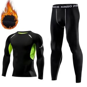 Sous-vêtements thermiques hommes compression caleçon long garder au chaud hiver vêtements intérieurs pour survêtement 201023