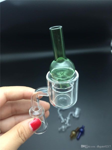 Accessoires pour fumeurs Clou Thermal XXL Quartz Banger avec capuchon en carb Double paroi avec 10mm 14mm 18mm Mâle Femelle Épais Clous Domeless pour Dab Rig Bong