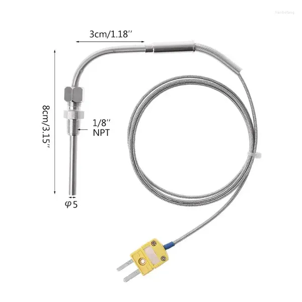 Thermocouple pour sonde de température de gaz d'échappement avec connecteur de pointe exposé k type