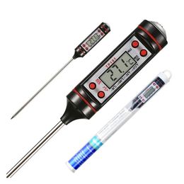 Thermometers Food Grade Digitale Koken Voedsel Sonde Vlees Keuken Bbq Selecteerbare Sensor Thermometer Draagbare Kookthermometer Sn45 Dh2De