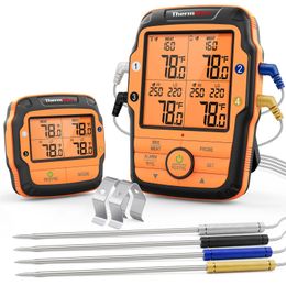 Thermopro TP27C 4 sondes Thermomètre de cuisson à la cuisine numérique pour le rétro-éclairage BBQ Thermomètre à viande de four à fourgraphe 240423