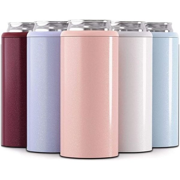 Thermoses 12oz Thermos Bear Can Cooler Tasses insées sous vide Double paroi 304 Tasse en acier inoxydable Coke Skinny 201204 Drop Livraison Accueil G Dhxsm