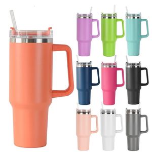 Thermoses 40 oz Tasses Thermos en Acier Inoxydable avec Poignée Gobelet à Café sous Vide Tasse Portable Double Couche Tasse de Voiture Voyage Eau 221202986