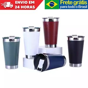 Thermoses nom personnalisé tasses à bière froide 16 oz avec couvercle ouvre-bouteille thermos en acier inoxydable eau tasses à café pour thé gobelets thermiques 473 ml 221205