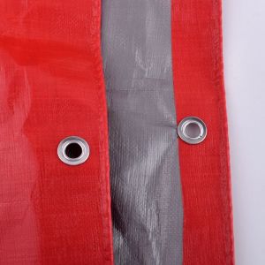 Dikke 0,35 mm rood-zilver PE Regendichte doek Buiten Boat Car Truck Tarpaulin Wedding Ceremony Canopys Waterdichte schaduwzeilen