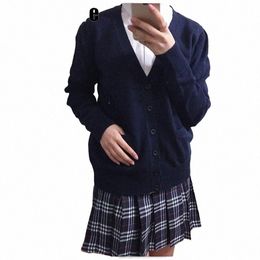 Épais 2020 Printemps Cosplay Uniforme scolaire Pull pour filles Femmes Lg manches tricoté japonais marin uniforme Cardigans n5Yc #