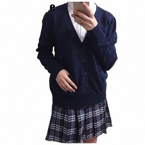 Dikke 2020 Lente Cosplay Schooluniform Trui Voor Meisjes Vrouwen Lg Mouw Gebreide Japanse Sailor Uniform Vesten N5Yc #