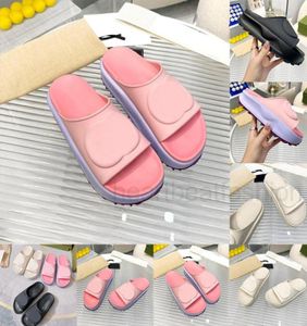 Dikke bodem designer sandalen mode zachte sandale rubberen wiggen dames dames zomer luxe dia's miami schattige platform slippers sizetoptop422024444