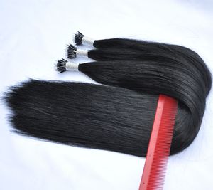 Dikke bodem Maleisische nano-ring hair extensions 1g streng 300g lot 14 tot 24 topkwaliteit remy haar 3 kleuren optie