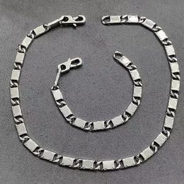 Collier de chaîne épaisse pour femmes hommes or argent couple bracelet colliers ras du cou bijoux de luxe cadeau de fête hiphop rock punk designers avec boîte LVS26