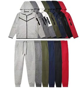 grueso Deisnger tech polar pantalón sudadera con capucha hombre hombre dos cremallera chaqueta techfleece sudaderas con capucha chaquetas de manga larga jogger chándal para hombre chándales pantalones de chándal pantalón