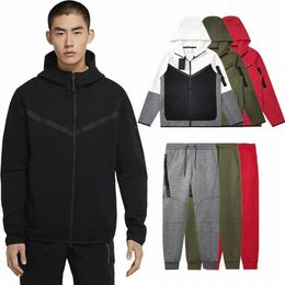 Dikke Designer Herenbroeken Dames Tech Fleece Jassen Trainingspak Heren Joggers Broeken Trainingspakken Bodems Techfleece Man Met Capuchon Jacke266H