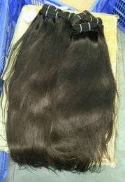 Dikke dubbele getekende ruwe Vietnamese rechte haren 100% cuticula uitgelijnde haren 10A Premium Kwaliteit 3 bundels Een donor