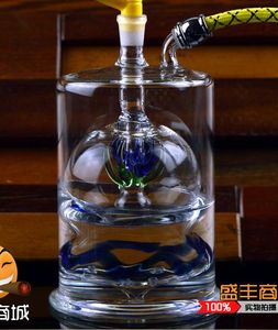 Cachimba de bola de vidrio grueso, estilo, color, entrega aleatoria, pipas de agua, bongs de vidrio, cachimbas de vidrio, pipa para fumar