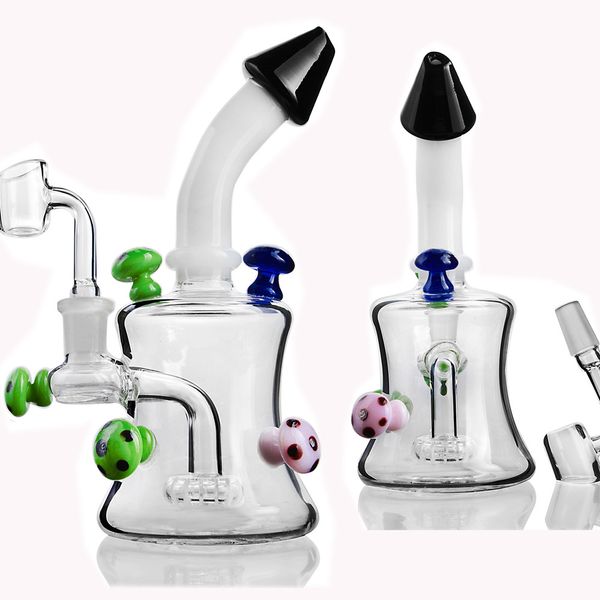 embriagador Dab Rig Mobius Stereo Matrix Perc Hookahs Reciclador Plataformas petroleras Bongs de agua de vidrio Tubos de agua de vidrio de humo