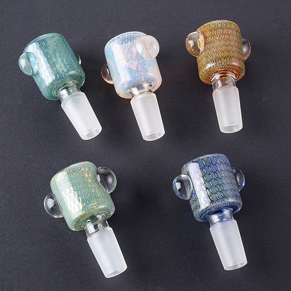 3 Styles Capuchons De Carb En Verre Capiteux Colorés Fumeurs Complices Bol De Conduite D'eau Pour Bongs Quartz Banger Conduites D'eau Wax Rig Dab Rigs