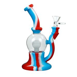 Hookahs lamp vorm dikke glazen waterleidingen olielig bong bong pijp rookpigs dab rigs bubbler