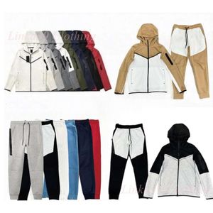 Hombre grueso Tech Pantalones deportivos Tech Fleece Sudaderas con capucha Diseñador Chándal Pantalones Sudadera con capucha Hombres Mujer Jogger Pantalones Chándales Bottoms Techfleece Zip Jacket Ropa deportiva