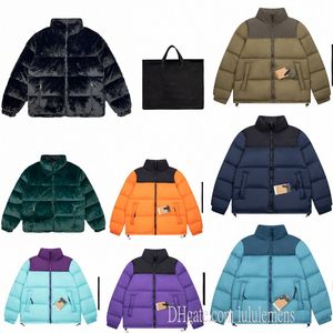 Grueso para hombre para mujer 1996 Chaquetas hinchadas de piel sintética Chaqueta Nuptse Abrigo de plumón Norte Hombres Abrigos Parkas Cara Manga larga Cremallera Trinaz #