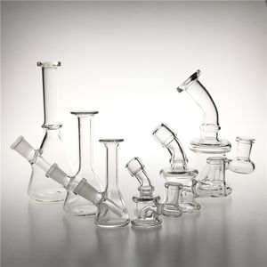 Rookglas waterpees met 10 mm 14 mm vrouwelijke dikke pyrex recycler bedwelmende glazen olierigs rookwater waterpijpen