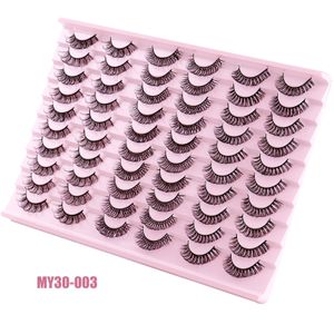 Gruesas pestañas postizas de múltiples capas, naturalmente suaves, delicadas, hechas a mano, reutilizables, visón rizado, extensiones de pestañas postizas, tira completa, maquillaje de pestañas para ojos