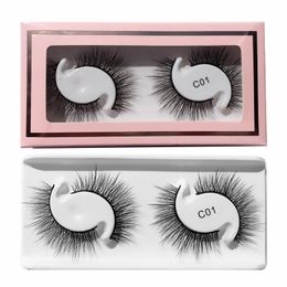 Pestañas postizas 3D gruesas naturales 2 pares Set Crisscross Soft Light Hecho a mano Reutilizable Pestañas postizas Extensiones Maquillaje de ojos Accesorio para mujeres Belleza 10 modelos DHL