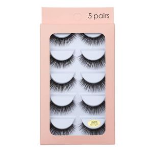 Épais Naturel 3D Vison Faux Cils 5 Paires Ensemble Lumière Douce Réutilisable Fabriqué À La Main Multicouche Faux Cils Pleine Bande Extensions De Cils 32 Modèles DHL