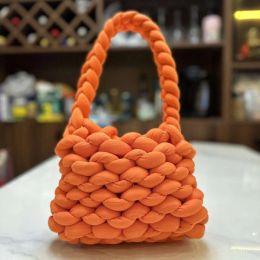 Sac tissé en fil islandais épais pour femmes, sac de facteur à main, Version coréenne, sac de shopping de haute qualité, nouvelle collection