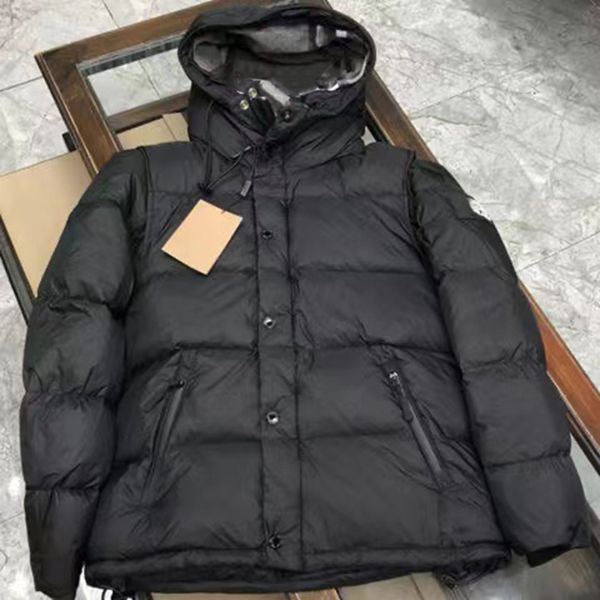 Épaisse nouvelle veste pour hommes fermeture éclair vers le bas Parka femmes lettre impression femmes hiver couples designer manteau vêtements d'extérieur noir court doudoune pour gilet mâle Londres vêtements