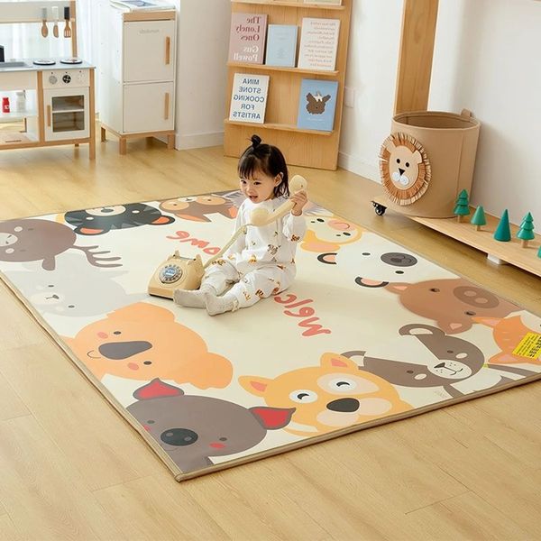 Épaisses non toxiques 1cm EPE Baby Activity gym rampe de jeu de jeu de tapis de tapis de tapis pliant pour le tapis de sécurité des enfants 240411