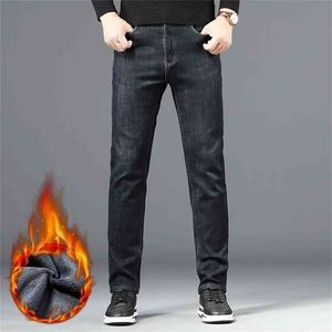 Jeans épais et velours pour hommes, ample, droit, de haute qualité, 210716