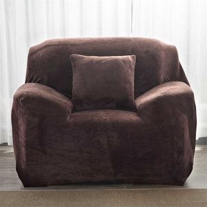 Dikke pluche Fabirc Sofa Cover Set 1/2/3/4 zits Elastische Couch Cover Sofa Covers voor Woonkamer Slipcover Chair Sofa Handdoek 1pc 2111102