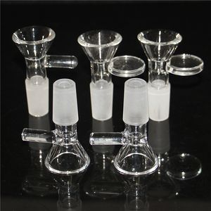 Bol en verre Pyrex épais pièces narguilé 10mm 14mm 18mm mâle herbe tabac bang bols pour tuyaux d'eau en verre bangs attrape-cendres